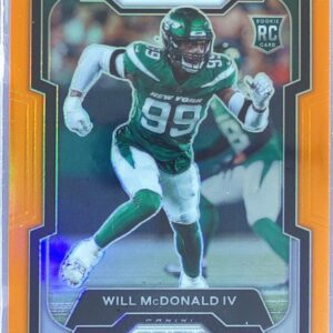 2023 Prizm Will McDonald IV Orange /249 RC #380 Jets