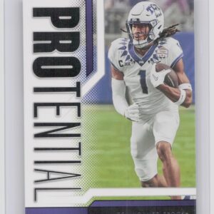 2023 Score Quentin Johnston Protential Rookie RC #8 TCU Horned Frogs