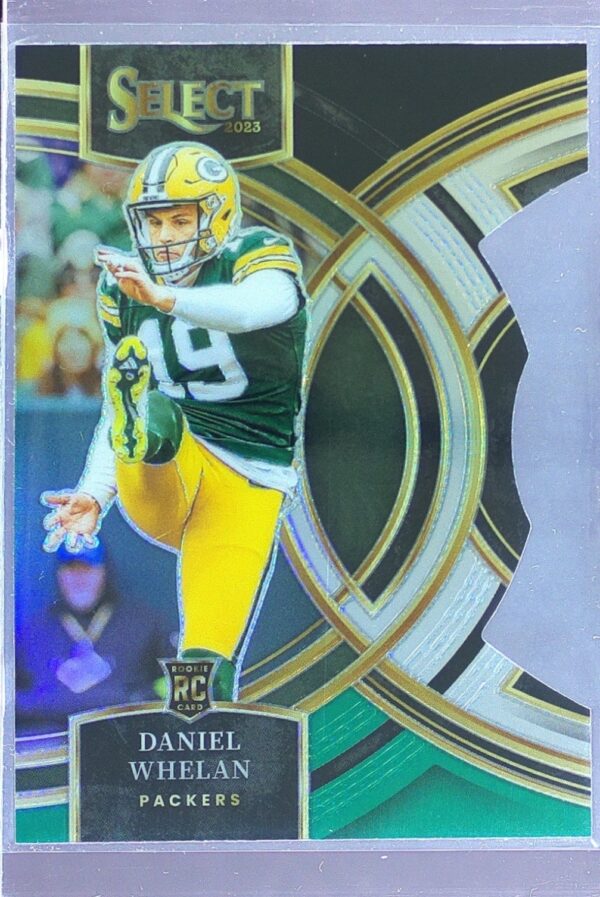 2023 Select Daniel Whelan Black and Green Prizms Die Cuts RC #161 Packers