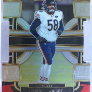 2023 Select Darnell Wright Black and Red Prizms Die Cuts RC #17 Bears