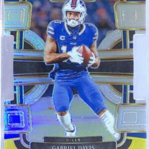 2023 Select Gabriel Davis Red and Yellow Prizms Die Cuts #11 Bills