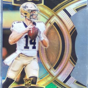 2023 Select Jake Haener Black and Green Prizms Die Cuts RC #186 Saints