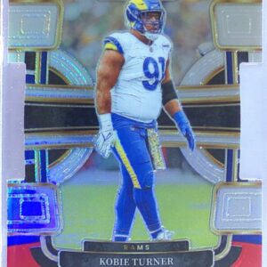 2023 Select Kobie Turner Red and Blue Prizms Die Cuts #54 Rams