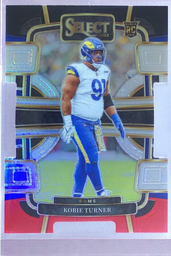 2023 Select Kobie Turner Red and Blue Prizms Die Cuts #54 Rams