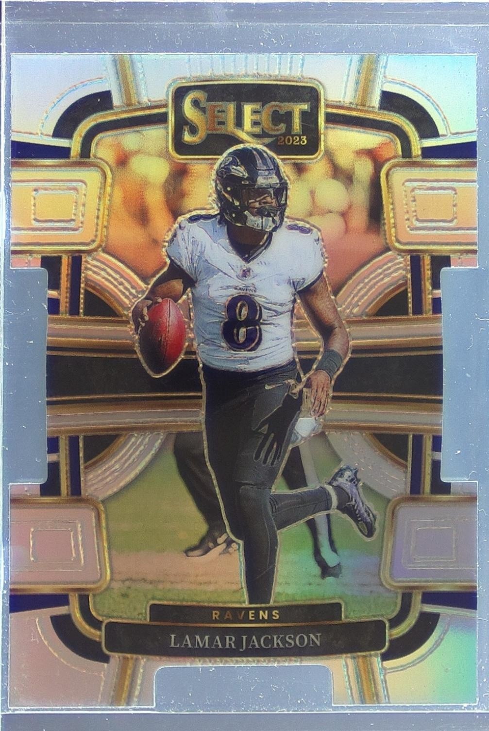 2023 Select Lamar Jackson Silver Prizms Die Cuts #7 Ravens