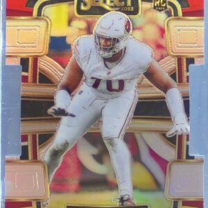 2023 Select Paris Johnson Jr. Red and Yellow Prizms Die Cuts RC #3 Cardinals