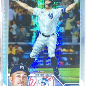 2023 Topps Chrome Giancarlo Stanton Prism Refractors #90 Yankees