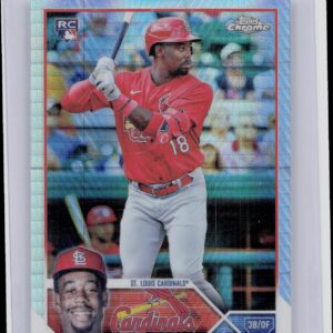 2023 Topps Chrome Jordan Walker Prism Refractor #209 Cardinals