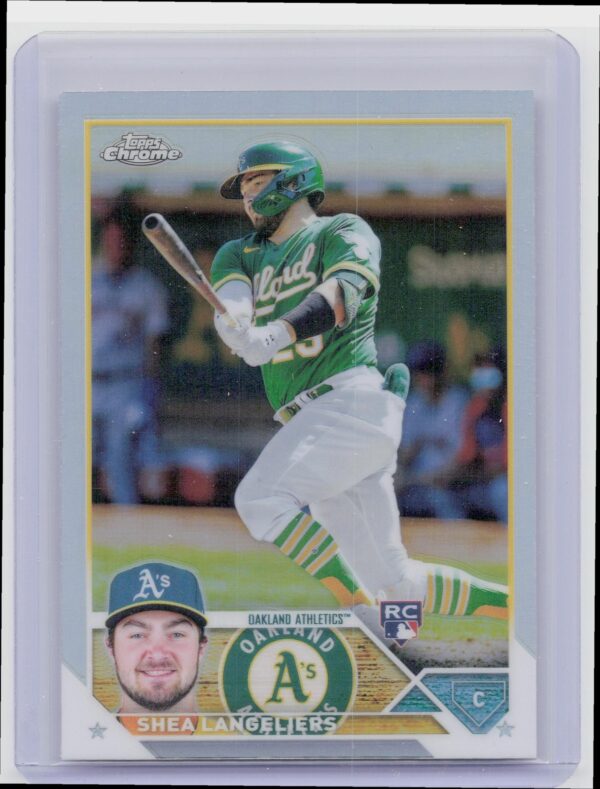2023 Topps Chrome Shea Langeliers Refractor #175 Athletics