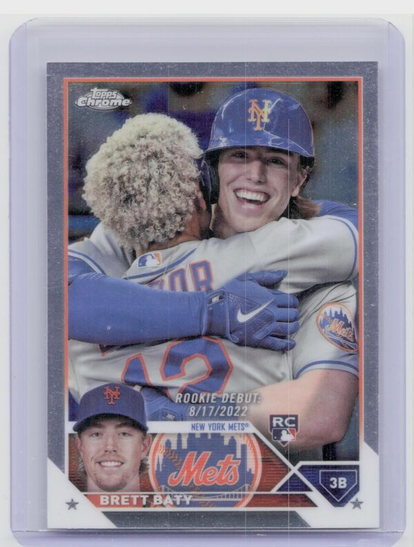 2023 Topps Chrome Update Brett Baty #USC10 Mets