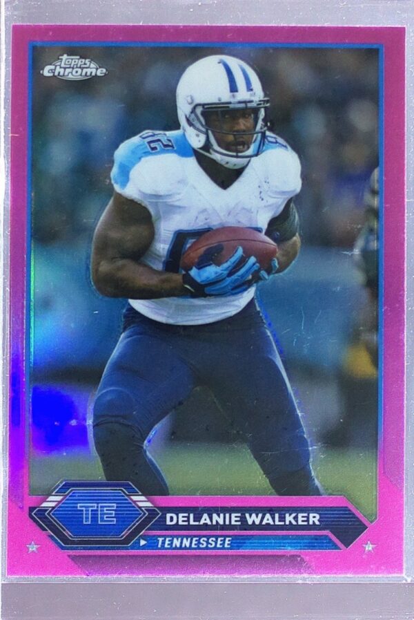 2023 Topps Composite Delanie Walker Topps Chrome Pink Refractor #39 Titans