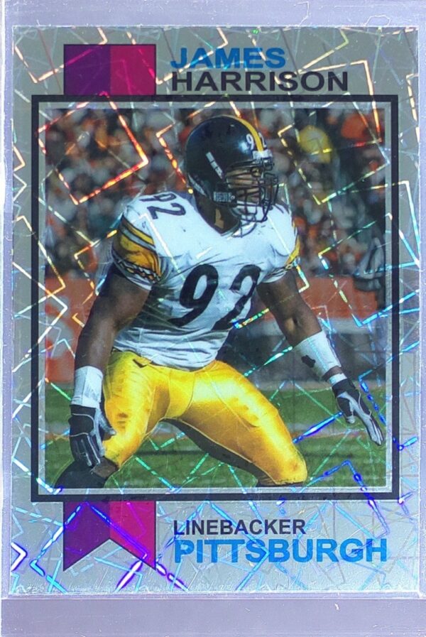 2023 Topps Composite James Harrison #1973-22 Steelers 1973 Topps Football Lazer