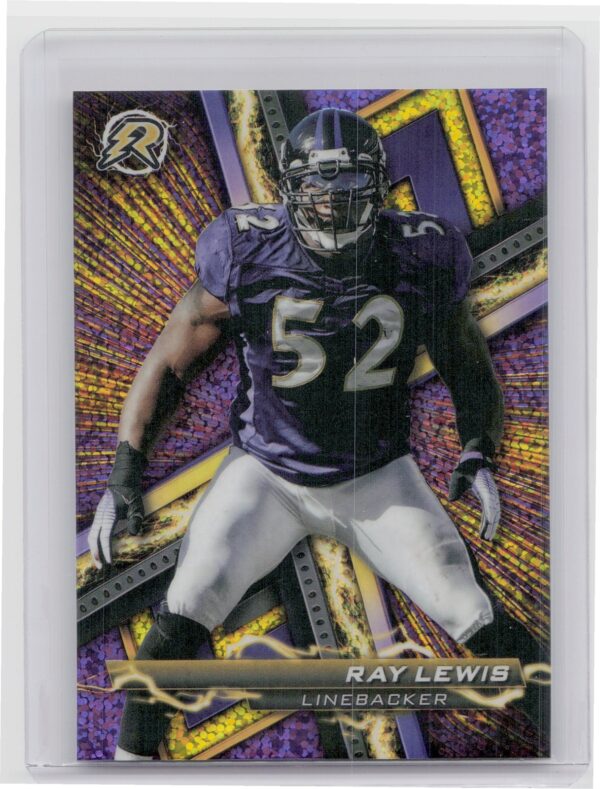 2023 Topps Composite Ray Lewis Resurgence Purple and Yellow Static #66 Ravens