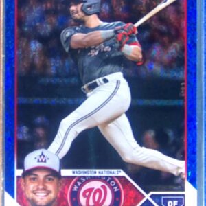 2023 Topps Lane Thomas Blue Foilboard /999 #437 Nationals