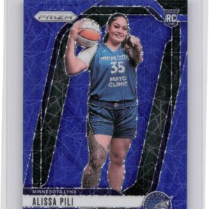 2024-25 Panini Prizm WNBA Alissa Pili Blue Velocity Prizms RC #150 Lynx