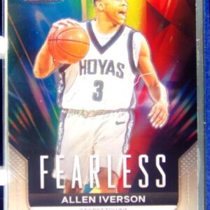 2024-25 Prizm Draft Picks Allen Iverson #17 Hoyas Fearless Prizms Silver