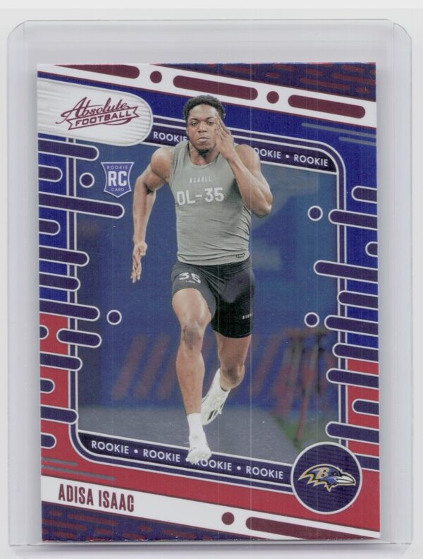 2024 Absolute Adisa Isaac Red and Blue RC 174 Ravens