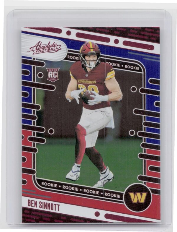 2024 Absolute Ben Sinnott Red and Blue RC 152 Commanders