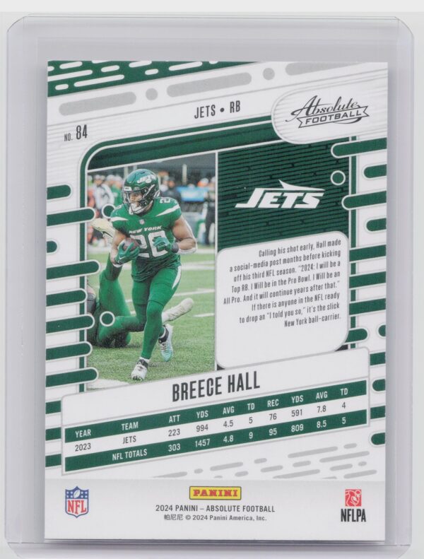 2024 Absolute Breece Hall Red and Blue 84 Jets - Image 3