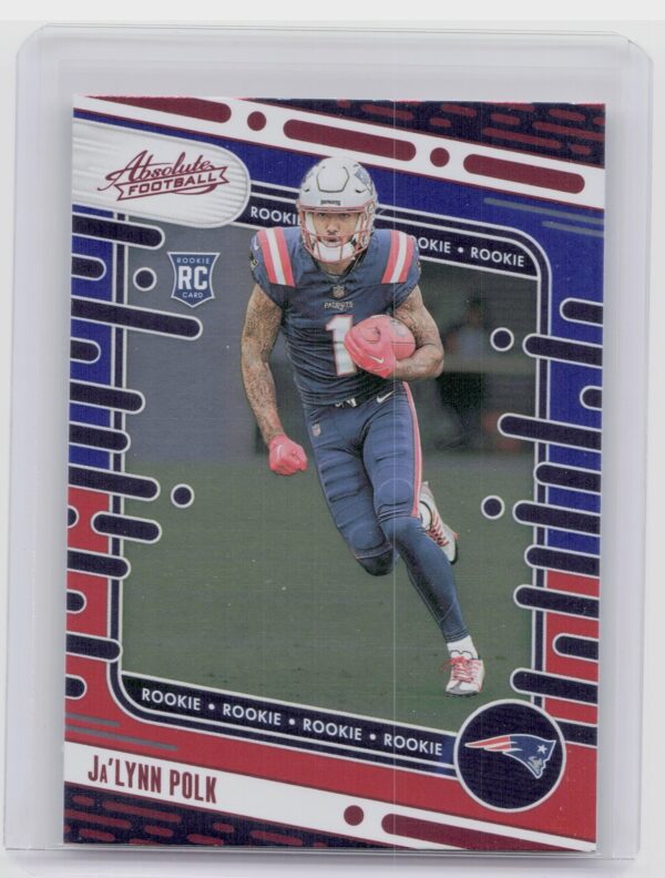 2024 Absolute Ja'Lynn Polk Red and Blue RC 137 Patriots