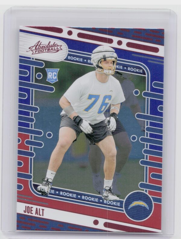 2024 Absolute Joe Alt Red and Blue RC 105 Chargers