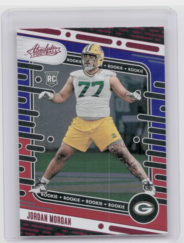 2024 Absolute Jordan Morgan Red and Blue RC 125 Packers