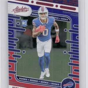 2024 Absolute Keon Coleman Red and Blue RC 133 Bills