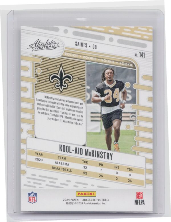 2024 Absolute Kool-Aid McKinstry Red and Blue RC 141 Saints - Image 3