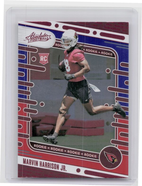 2024 Absolute Marvin Harrison Jr. Red and Blue RC 104 Cardinals