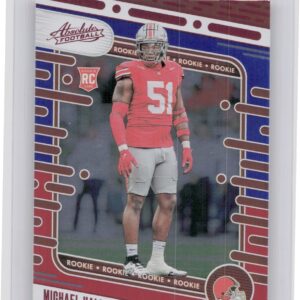 2024 Absolute Michael Hall Jr. Red and Blue RC 153 Browns