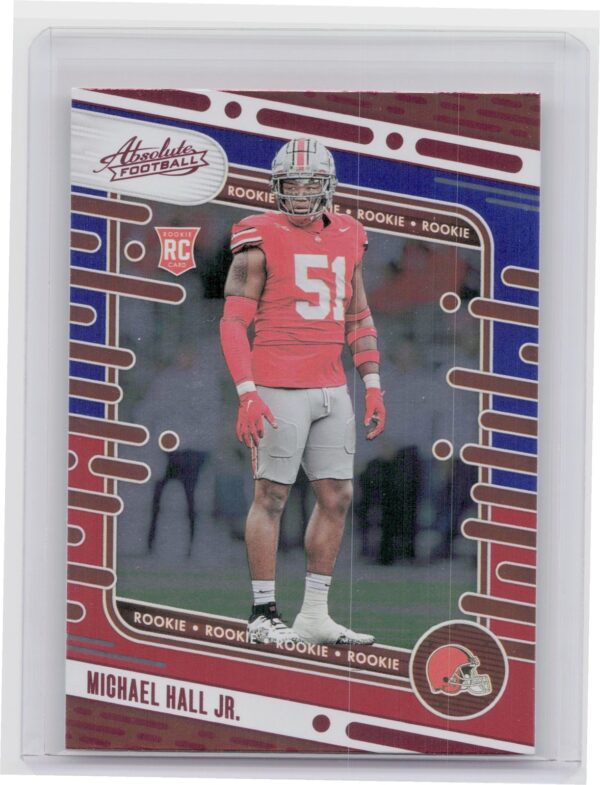 2024 Absolute Michael Hall Jr. Red and Blue RC 153 Browns