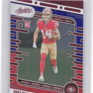 2024 Absolute Ricky Pearsall Red and Blue RC #131 49ers