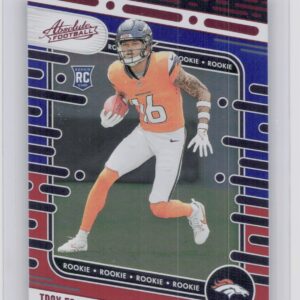 2024 Absolute Troy Franklin Red and Blue RC 178 Broncos