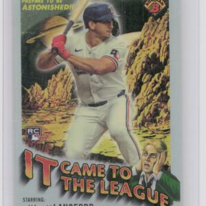 2024 Bowman Chrome Wyatt Langford RC #IT-9 Rangers It Came to the League