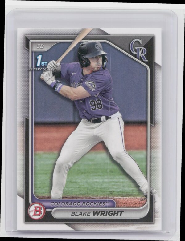 2024 Bowman Draft Blake Wright #BD-27 Rockies