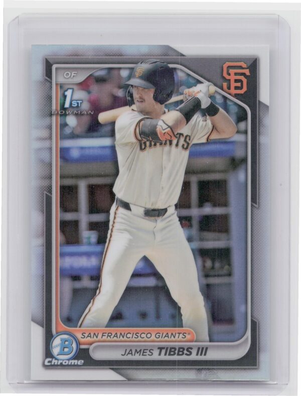 2024 Bowman Draft James Tibbs III Chrome #BDC-40 Giants