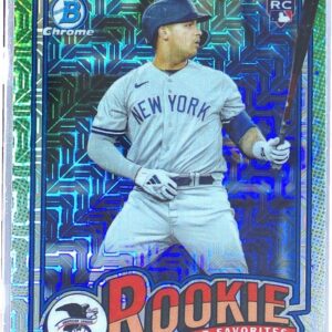 2024 Bowman Everson Pereira RC #ROY-15 Yankees Rookie of the Year Favorites Mojo
