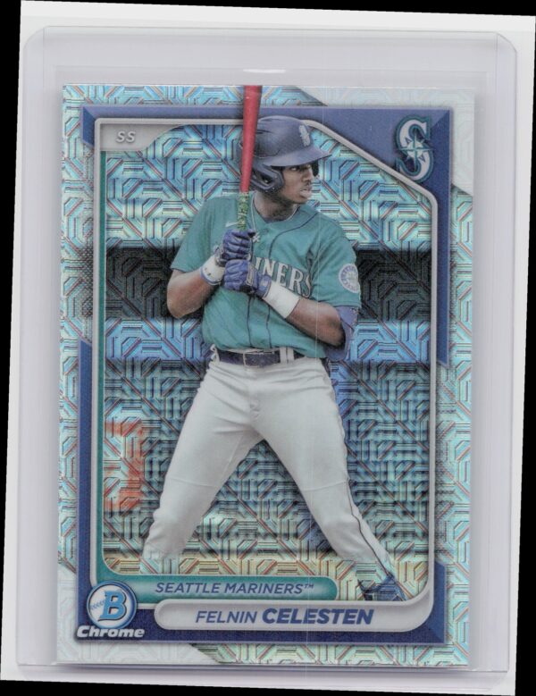 2024 Bowman Felnin Celesten #BCP-94 Mariners Chrome Prospects Mojo Refractors