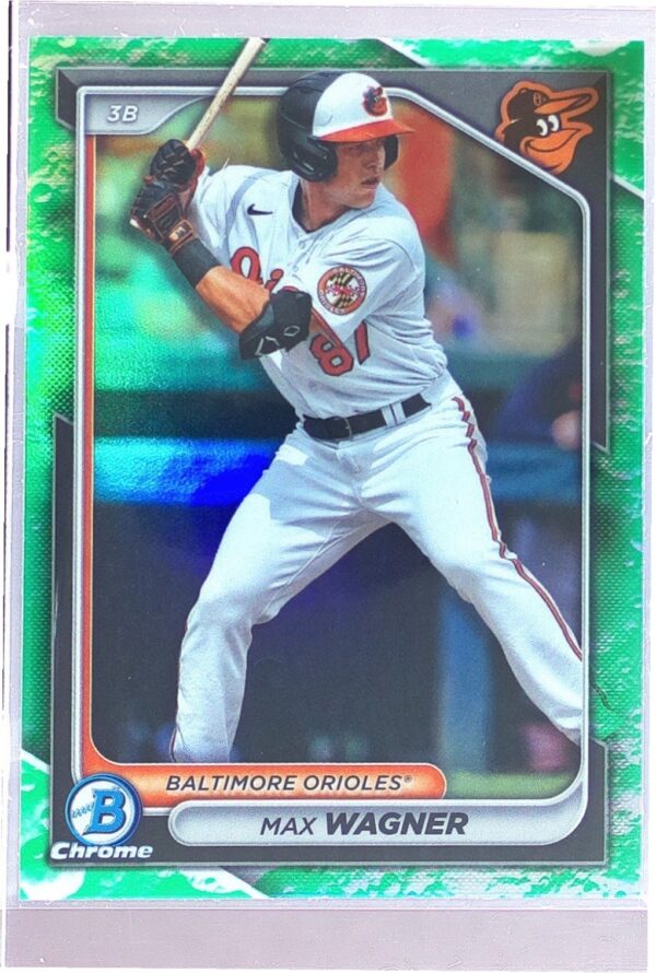 2024 Bowman Max Wagner #BCP-18 Orioles Chrome Prospects Lunar Glow Refractors