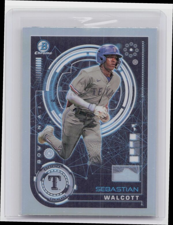 2024 Bowman Sebastian Walcott #BAI-12 Rangers Bowman A.I.