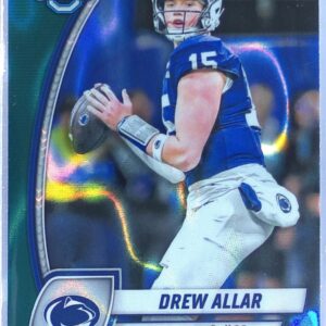 2024 Bowman University Chrome Drew Allar Teal Lava Refractor RC 4 Lions