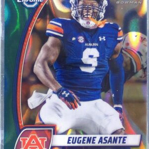 2024 Bowman University Chrome Eugene Asante Teal Lava Refractor RC #73 Tigers