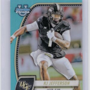 2024 Bowman University Chrome KJ Jefferson Aqua Refractor /299 116 Knights