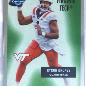 2024 Bowman University Chrome Kyron Drones #55B-22 Hokies 1955 Bowman Football