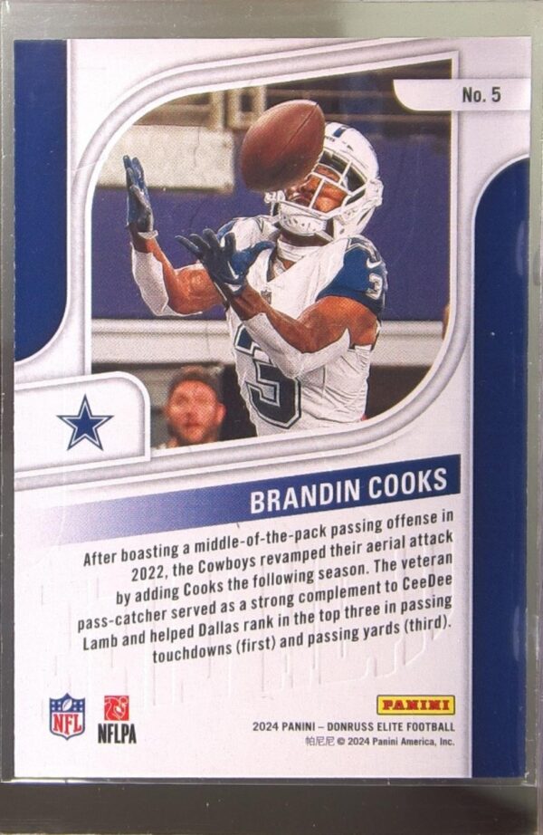 2024 Donruss Elite Brandin Cooks #5 Cowboys High Life - Image 3