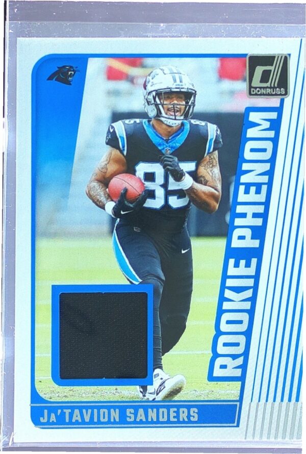 2024 Donruss Ja'Tavion Sanders JSY RC RPJ-JSA Panthers Rookie Phenom Jerseys