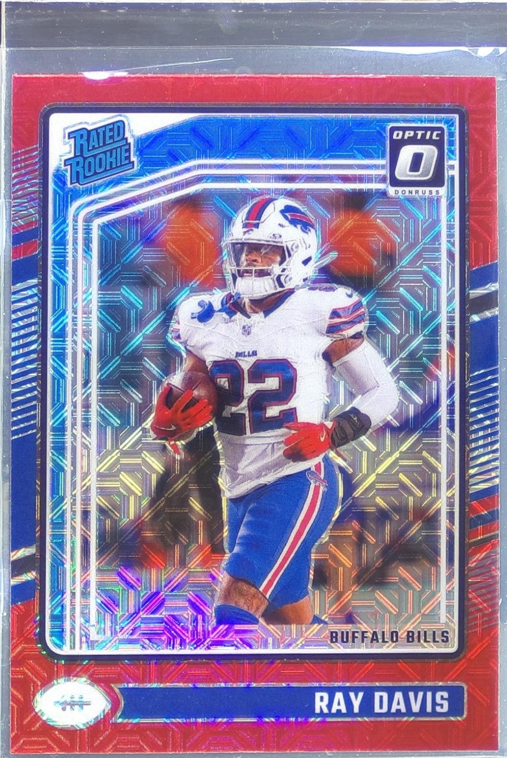 2024 Donruss Optic Ray Davis Red Mojo RC #283 Bills