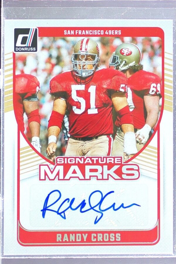 2024 Donruss Randy Cross Auto #SMA-RCR 49ers Signature Marks