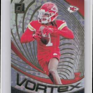 2024 Donruss Xavier Worthy VOR-XWO Chiefs Vortex