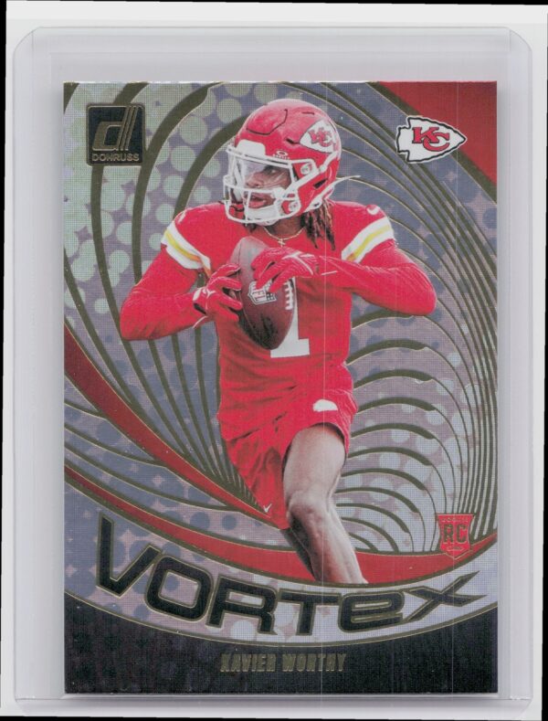 2024 Donruss Xavier Worthy VOR-XWO Chiefs Vortex